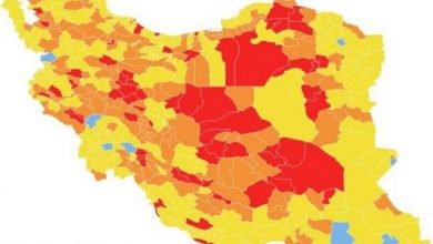 کاهش شهرهای قرمز استان سمنان در رنگ‌بندی جدید کرونایی