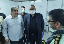 بازدید وزیر بهداشت از بیمارستان صحرایی فراجا در مهران