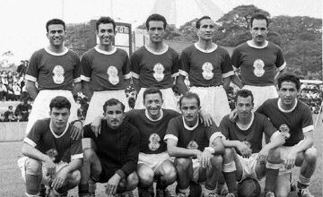 عکس| تصویری زیرخاکی از تیم ملی ایران در بازی‌های آسیایی ۱۹۵۸ توکیو