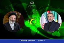 گفتگوی تلفنی باقری کنی با نماینده ولی‌فقیه و سرپرست حجاج ایرانی