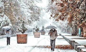 بارش برف و باران در تهران/ هشدار هواشناسی