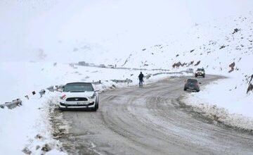 بارش برف و باران در جاده‌های ۵ استان