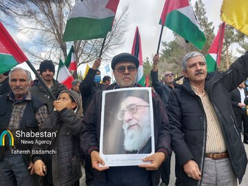 برگزاری راهپیمایی مردم کرمان در حمایت از پیروزی مقاومت در غزه