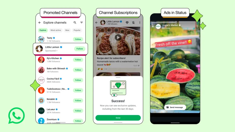 تبلیغات واتس‌اپ