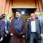 تصاویری از ناطق نوری و بهزاد نبوی در مراسم ختم برادر هاشمی رفسنجانی/ سردار حقانیان همنشین سید حسن خمینی شد/ وزیر دولت روحانی هم آمد