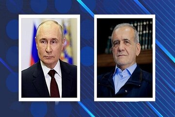 پزشکیان: تجاوزات رژیم صهیونیستی حتما پاسخ مناسب دریافت خواهد کرد/ پوتین: تجاوزهای اسرائیل نقض آشکار قواعد بین‌المللی و محکوم است