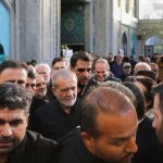 حضور  پزشکیان در مراسم گرامیداشت سپهبد شهید باقری + تصاویر