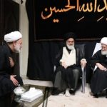 مراسم عزاداری با حضور آیت الله نوری همدانی در روز تاسوعا+تصاویر