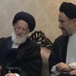 احوال پرسی آیت الله شبیری زنجانی از سیدمحمد خاتمی