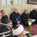 حضور ظریف در خطبه خوانی اربعین در حرم امام رضا(ع) +عکس