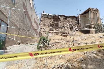 گزارش ریزش ساختمان درحال ساخت/ آمار مصدومان