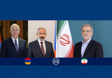 پیام های تبریک جداگانه پزشکیان به رئیس جمهور و نخست وزیر ارمنستان/ رییس جمهور چه آرزویی برای آینده روابط تهران و ایروان کرد + جزئیات