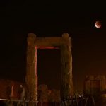 گزارش تصویری| ماه خونین بر فراز تخت جمشید