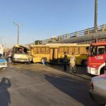 افزایش تعداد مصدومان تصادف دو اتوبوس در جاده مخصوص کرج
