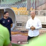 عکس| آقای باشخصیت مهمان تمرین پرسپولیس