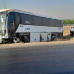 واژگونی اتوبوس در محور شوش – اهواز