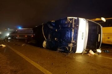 واژگونی مینیبوس کارگران/ جزئیات