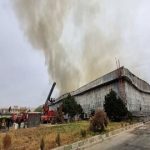 آتش‌سوزی گسترده در یک واحد تولیدی