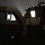 برخورد دو قطار حادثه ساز شد