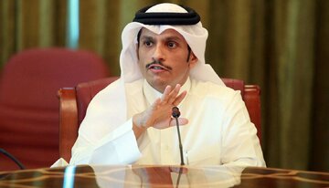 تاکید وزیر خارجه قطر بر اجرای راه حل ۲ دولتی