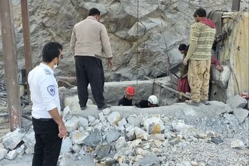 ریزش معدن در یزد