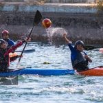 عکس| جدال دخترهای قایقران در دریاچه ورزشگاه آزادی