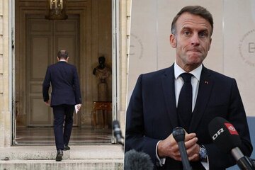 ماکرون: باید به حمایت از کی یف ادامه دهیم