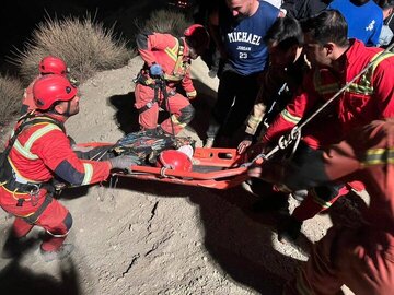 نجات معجزه‌آسای جوان ۱۸ ساله بعد از سقوط ۱۸۰ متری/ عکس