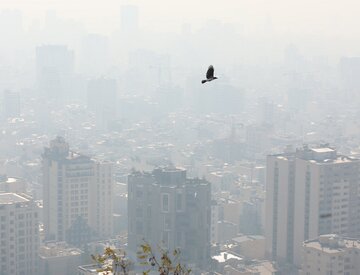 هوای اکثر مناطق مرکزی تهران در وضعیت قرمز/ تصویر