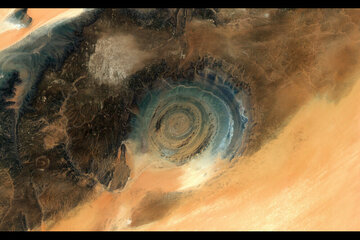 «چشم صحرا» از فضا دیده شد / عکس