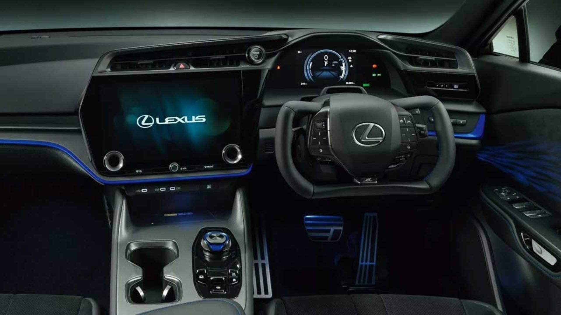 نمای کابین خودرو لکسوس RZ600e