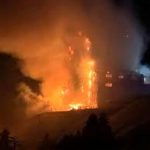 جان باختن دهها نفر به دنبال آتشسوزی در یک پیست اسکی در سوئیس