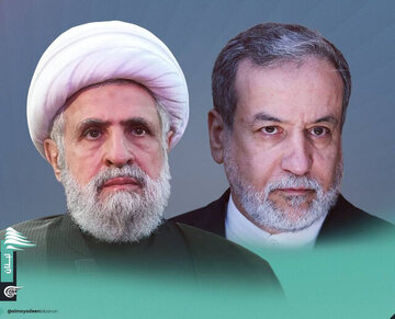 نعیم قاسم در دیدار با عراقچی: به همکاری با دولت و ارتش لبنان ادامه میدهیم