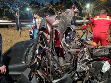 تصادف مرگبار کامیون و پراید در تهران/ جزئیات