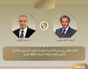 در آستانه مذاکرات؛ وزیرخارجه مصر درباره ایران با گروسی گفتگو کرد