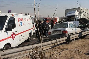 گزارش پلیس از چهار تصادف مرگبار در بزرگراه